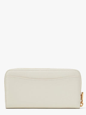 Purl Embellished Zip-around Continental Wallet