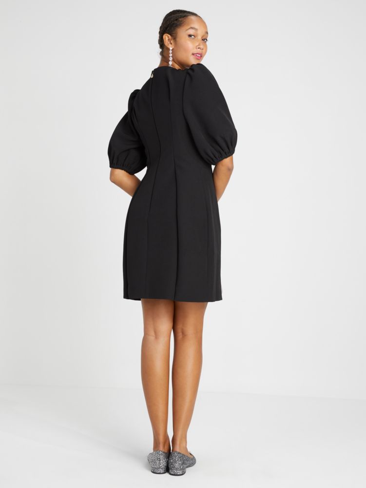 Embellished Double Crepe Dress