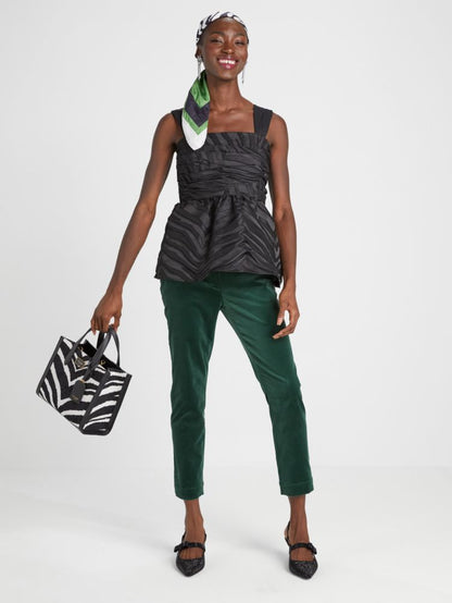 Bold Zebra Jacquard Top