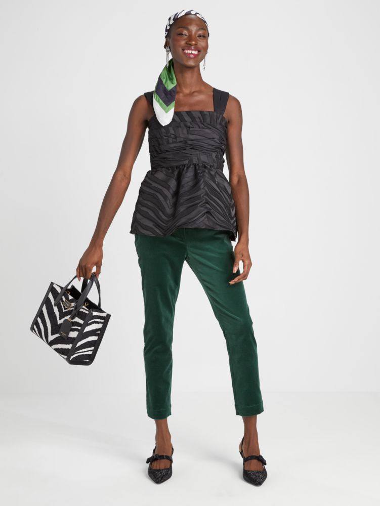 Bold Zebra Jacquard Top