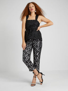 Bold Zebra Jacquard Top