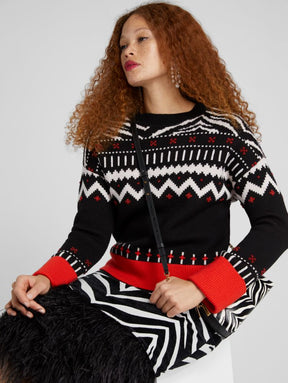 Zebra Fair Isle Sweater