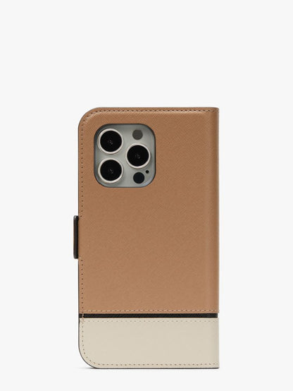 Morgan Colorblock iPhone 14 Pro Magnetic Wrap Folio Case