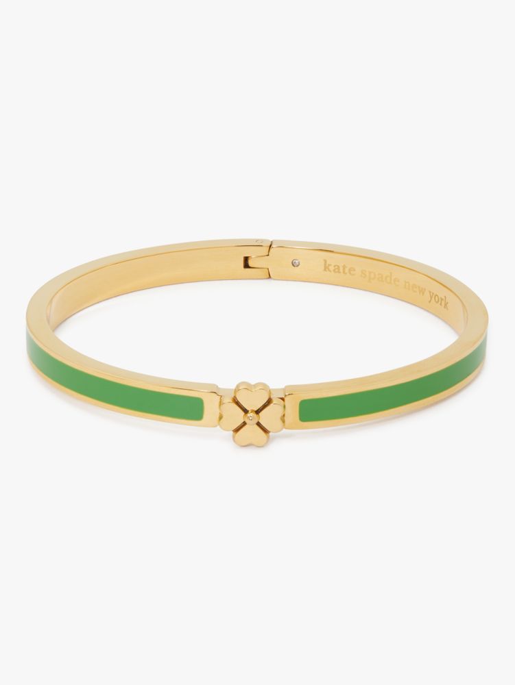 Heritage Spade Flower Thin Hinged Bangle