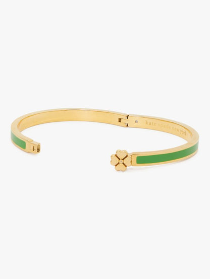 Heritage Spade Flower Thin Hinged Bangle