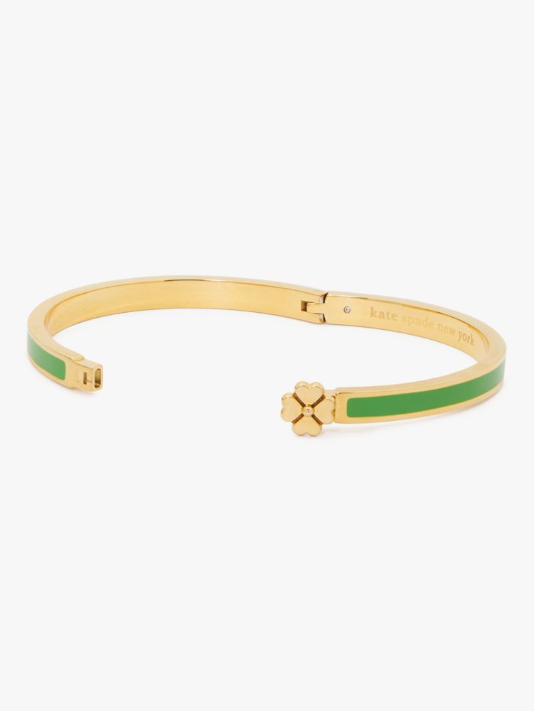 Heritage Spade Flower Thin Hinged Bangle