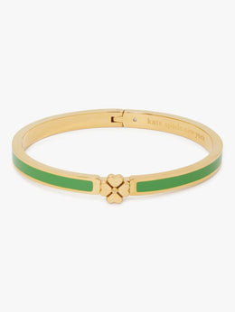 Heritage Spade Flower Thin Hinged Bangle