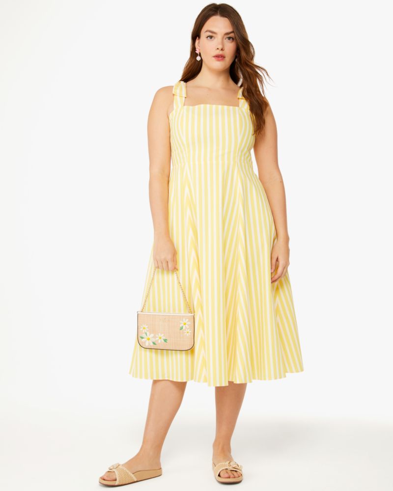 Basket Stripe Fit-and-flare Dress