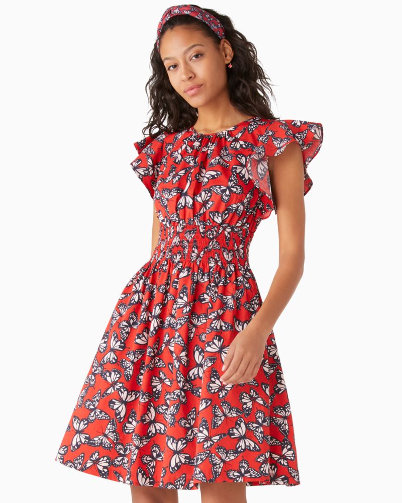 Butterfly Print Blake Dress