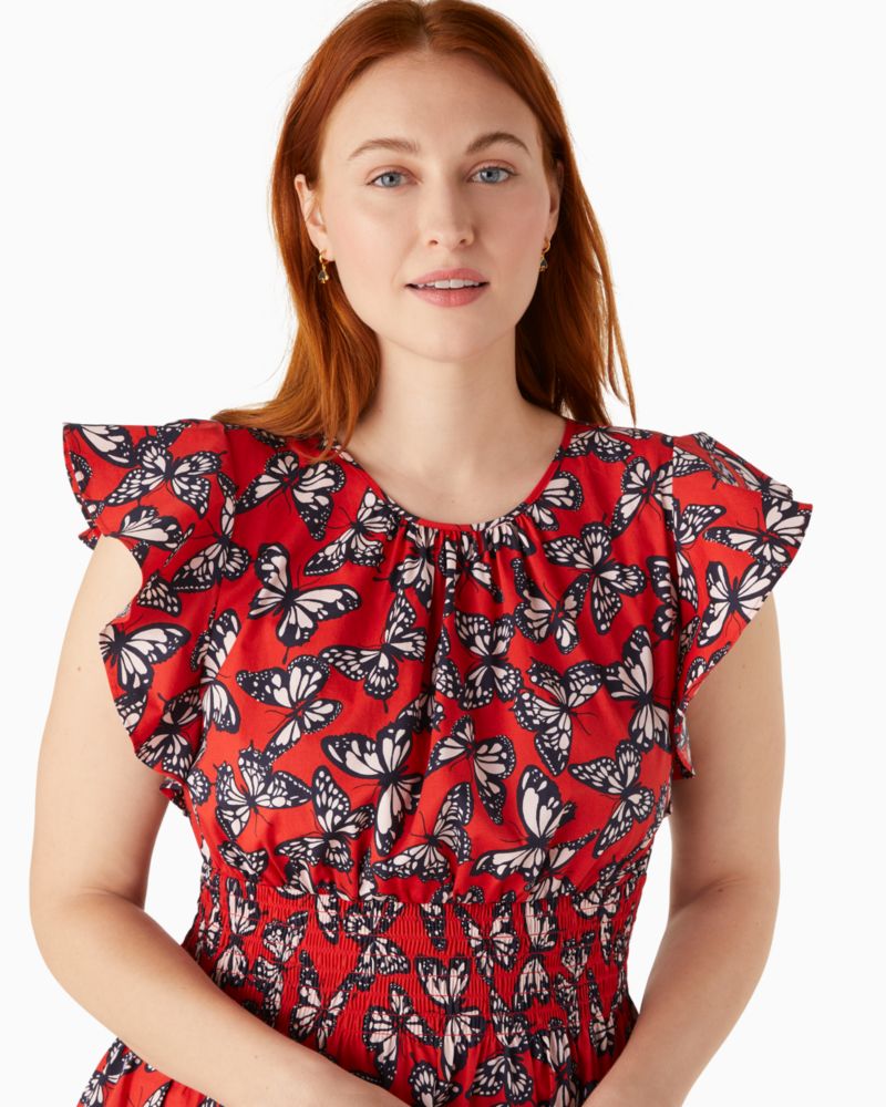 Butterfly Print Blake Dress