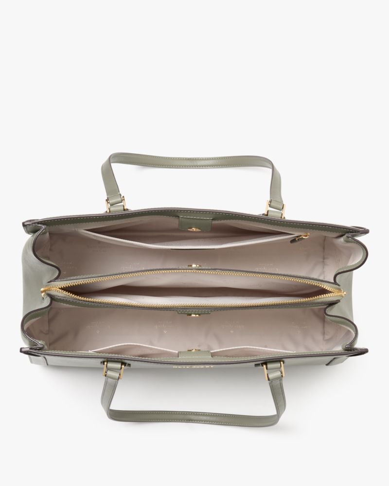 Madison Saffiano East West Leather Large Laptop Tote
