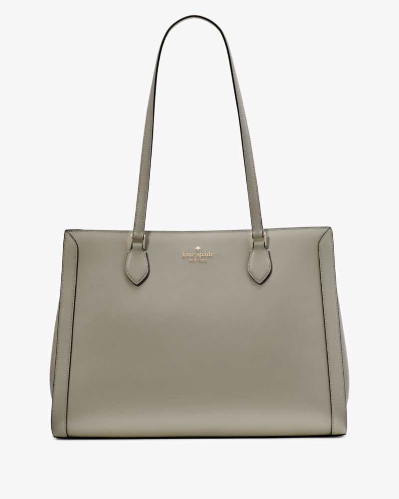 Madison Saffiano East West Leather Large Laptop Tote