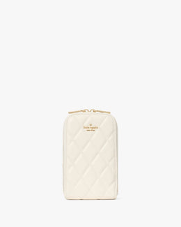 Carey Quilted North South Phone Crossbody