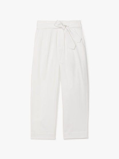 Tie-waist Poplin Pants