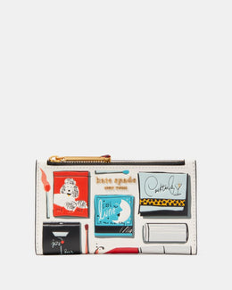 Morgan Matchbox Embossed Small Slim Bifold Wallet