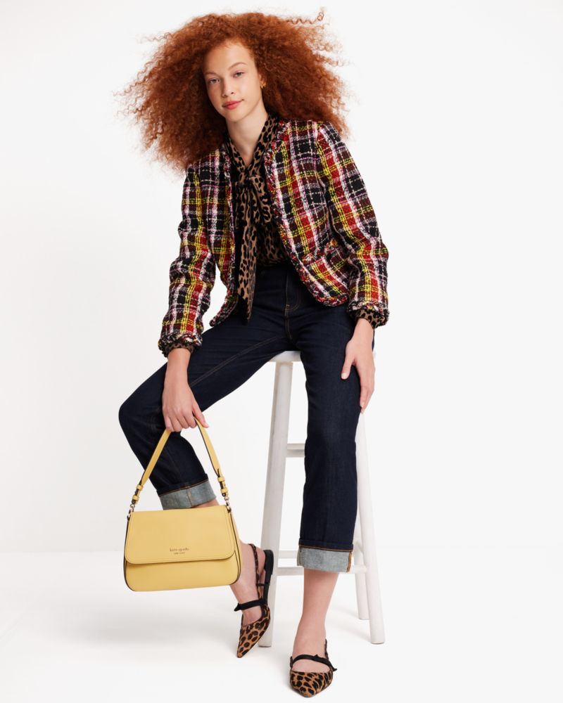 Art Plaid Tweed Jacket