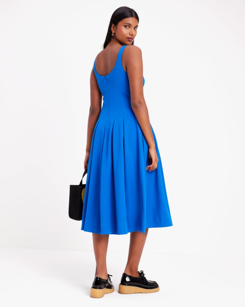 Twill Scoop Neck Dress