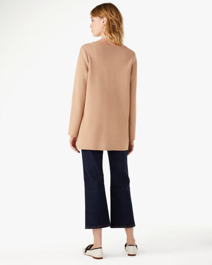 Scalloped Sweater Blazer