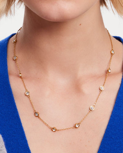 Set In Stone Station Necklace