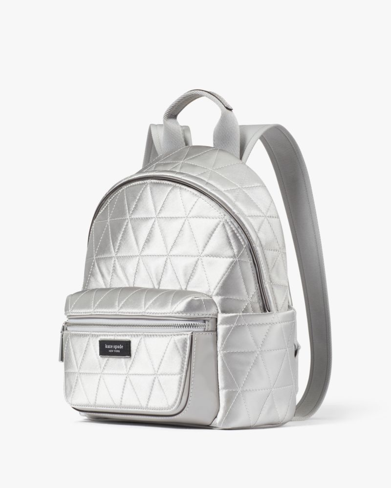 Sam Icon Quilted Satin Small Backpack