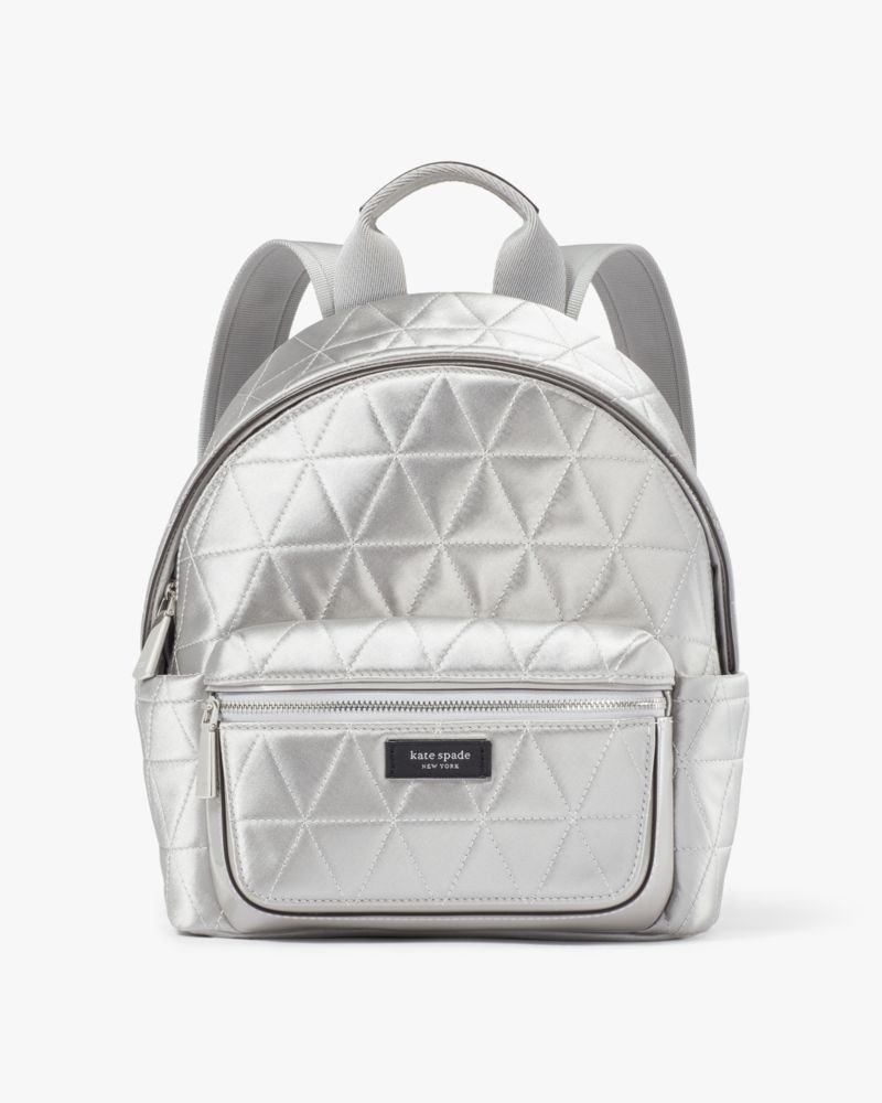 Sam Icon Quilted Satin Small Backpack