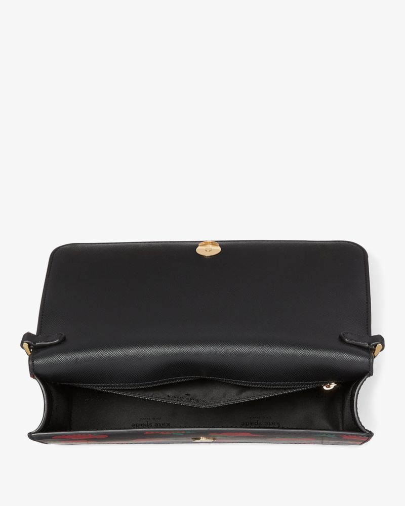 Madison Rose Toss Printed Flap Crossbody