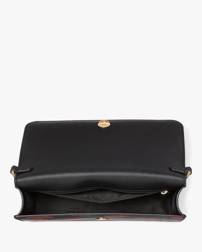 Madison Rose Toss Printed Flap Crossbody