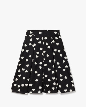 Scattered Hearts Midi Skirt