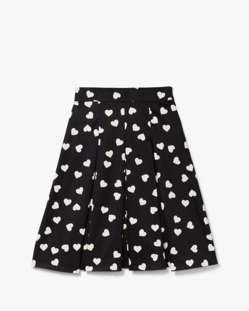 Scattered Hearts Midi Skirt