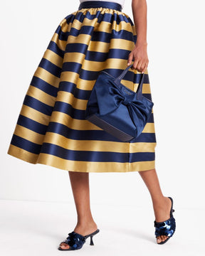 Awning Stripe Midi Skirt