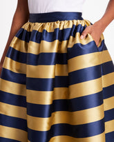 Awning Stripe Midi Skirt