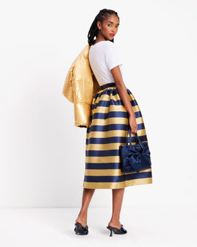 Awning Stripe Midi Skirt