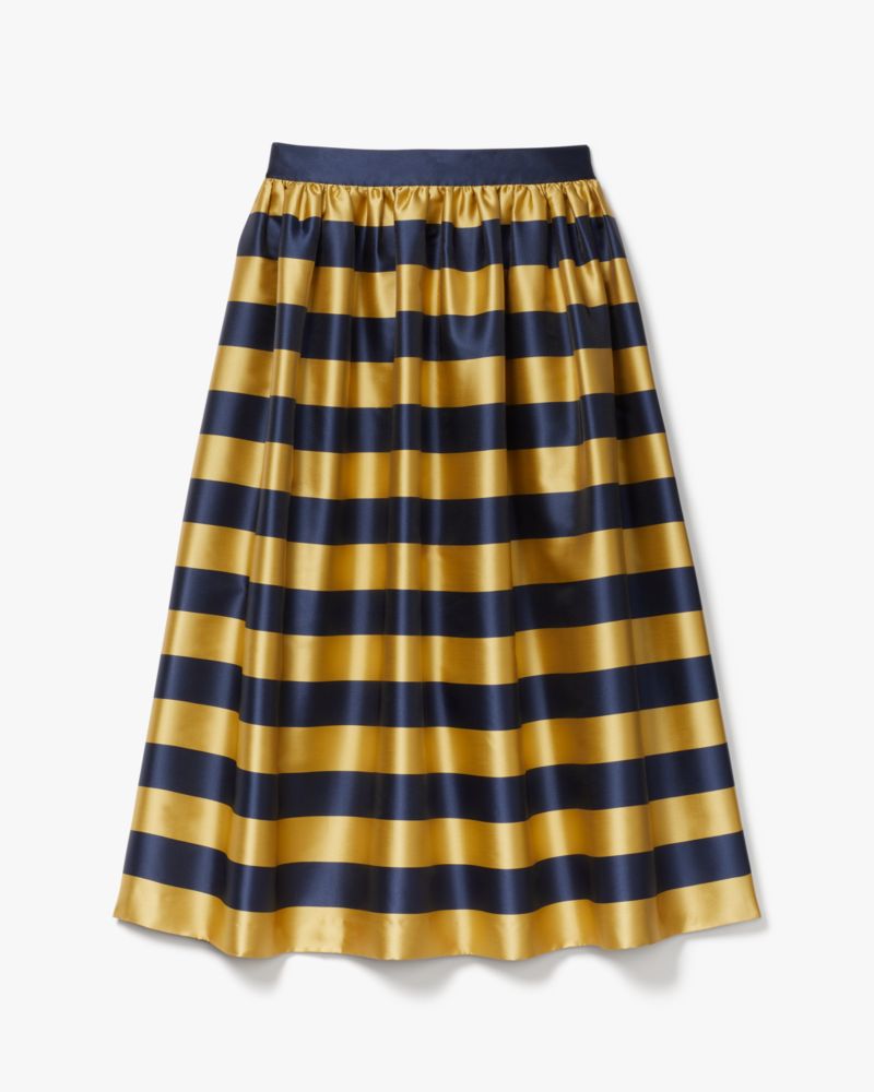 Awning Stripe Midi Skirt