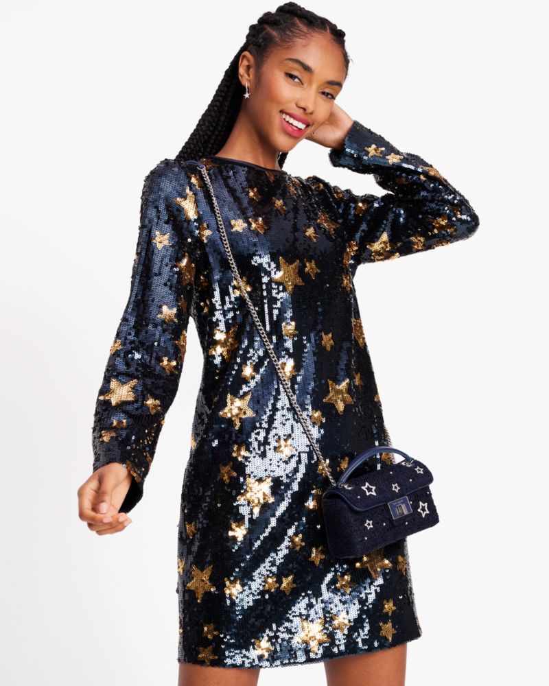 Starlight Sequin Shift Dress