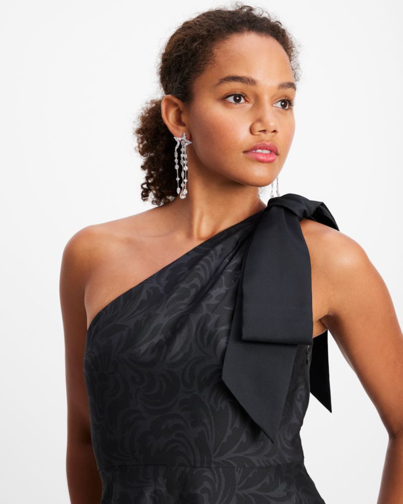 Flourish Swirl One-shoulder Dress