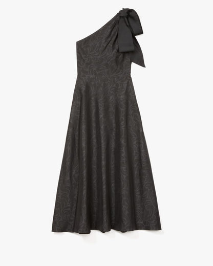 Flourish Swirl One-shoulder Dress
