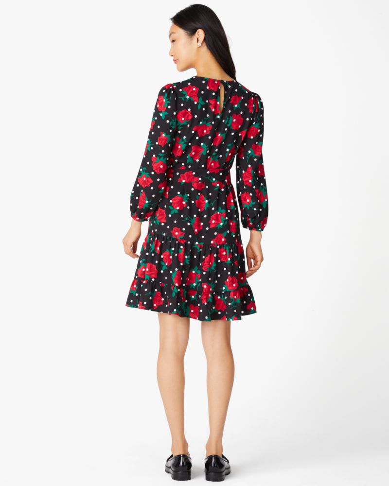 Rose Dot Toss Shift Dress