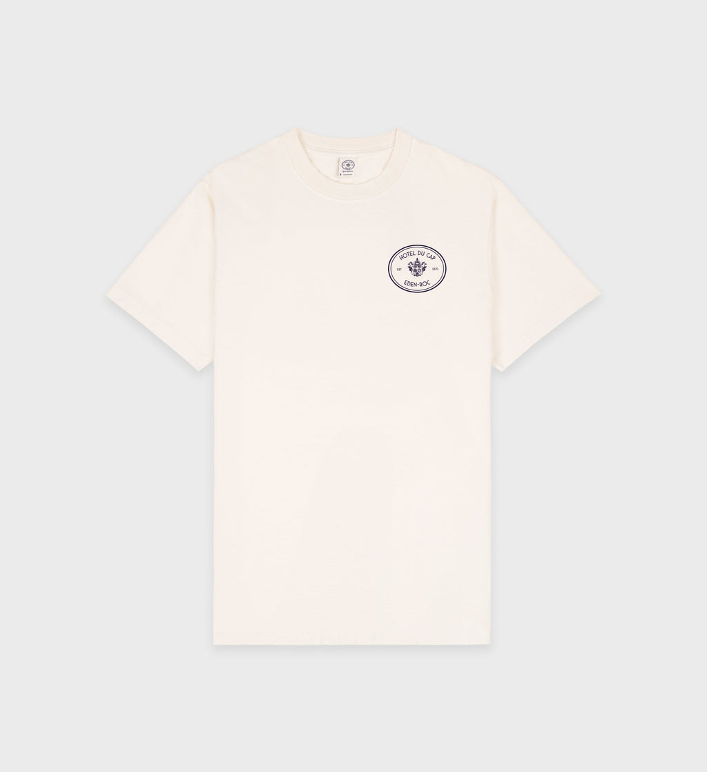 Kennedy Crest T-Shirt - Cream/Navy