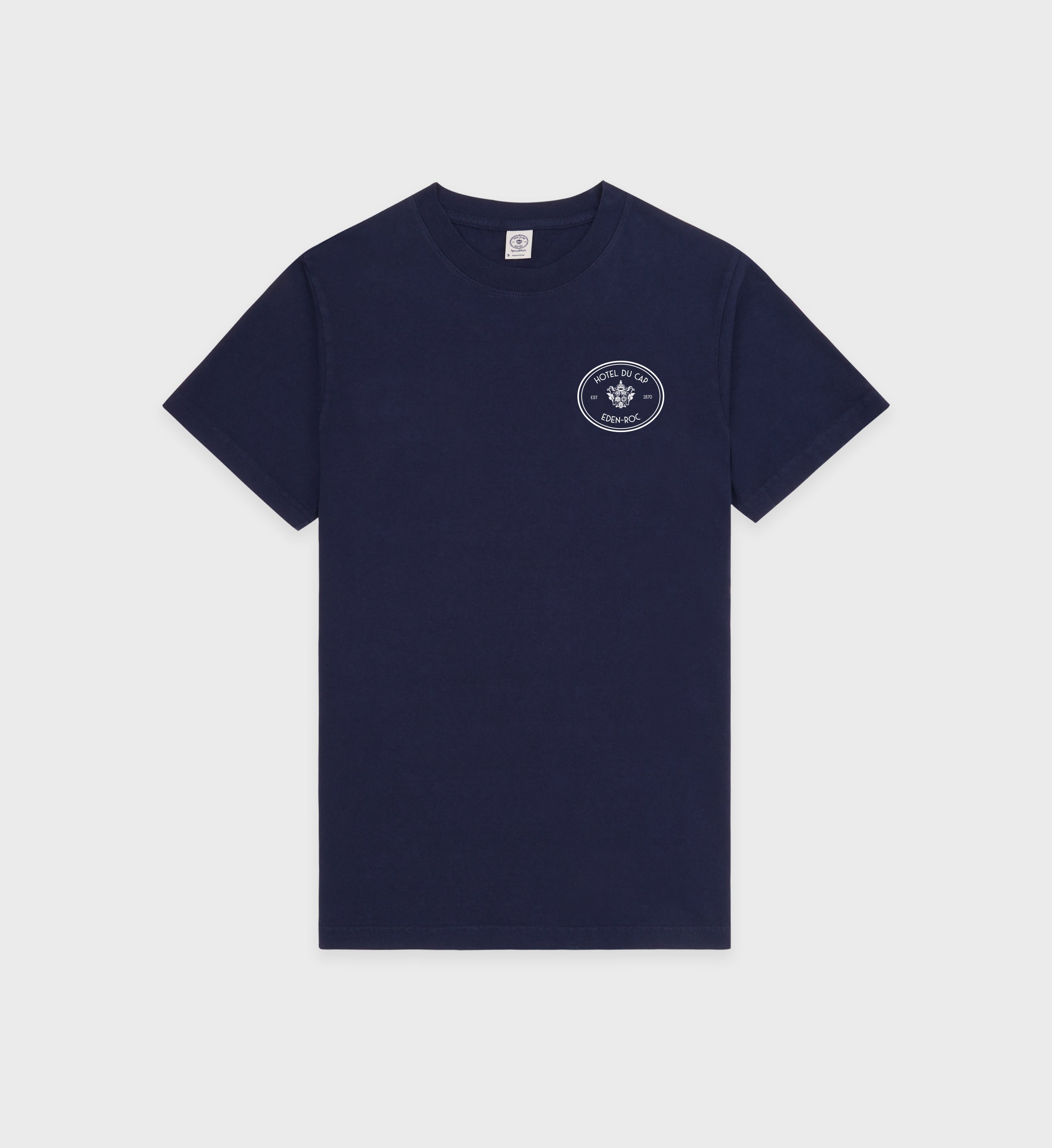 Kennedy Crest T-Shirt - Navy/White