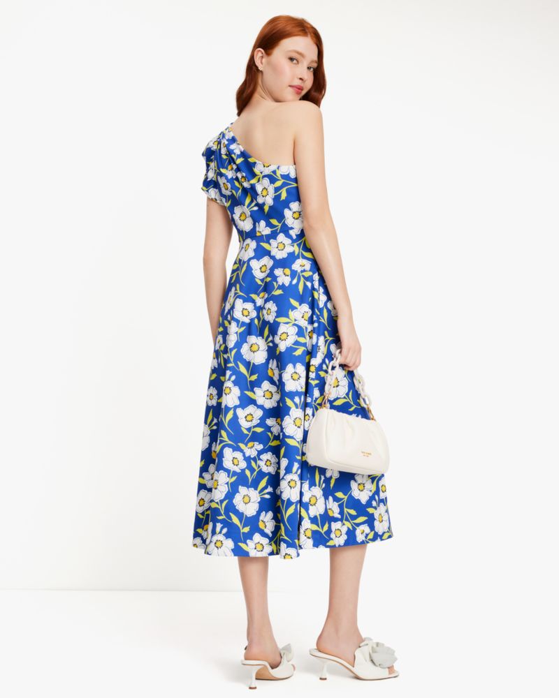 Sunshine Floral One-shoulder Dress