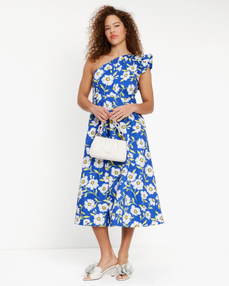 Sunshine Floral One-shoulder Dress
