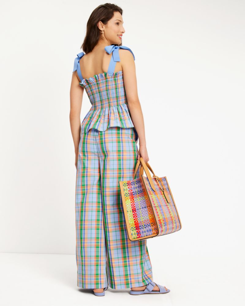 Sunshine Madras Smocked Top