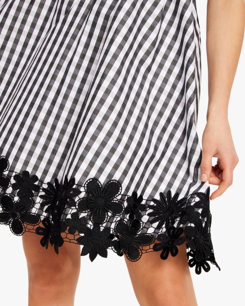 Spring Gingham Puff Sleeve Dress