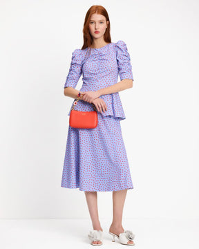 Spring Time Dot Ruched Top