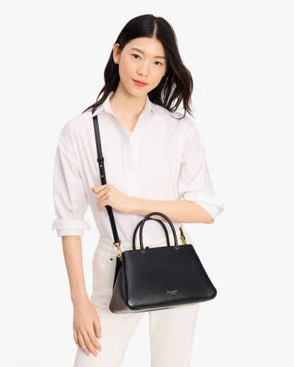 Grace Fine Grain Leather Medium Satchel