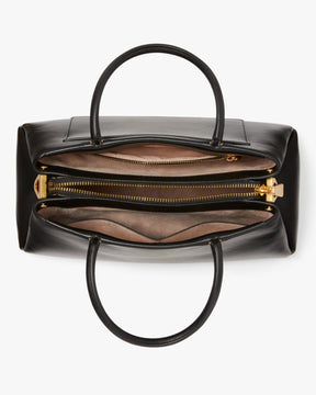 Grace Fine Grain Leather Medium Satchel