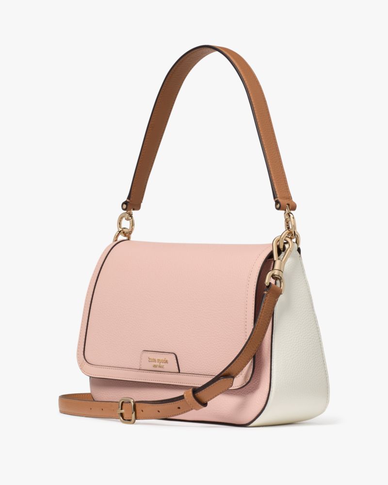 Hudson Colorblocked Convertible Flap Shoulder Bag