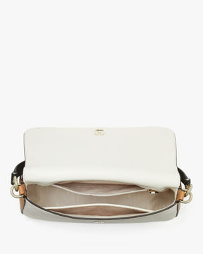 Hudson Colorblocked Convertible Flap Shoulder Bag
