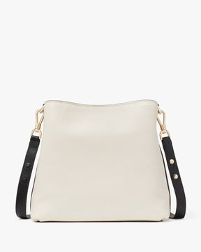 Hudson Colorblocked Pebbled Leather Shoulder Bag