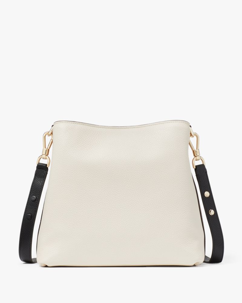 Hudson Colorblocked Pebbled Leather Shoulder Bag